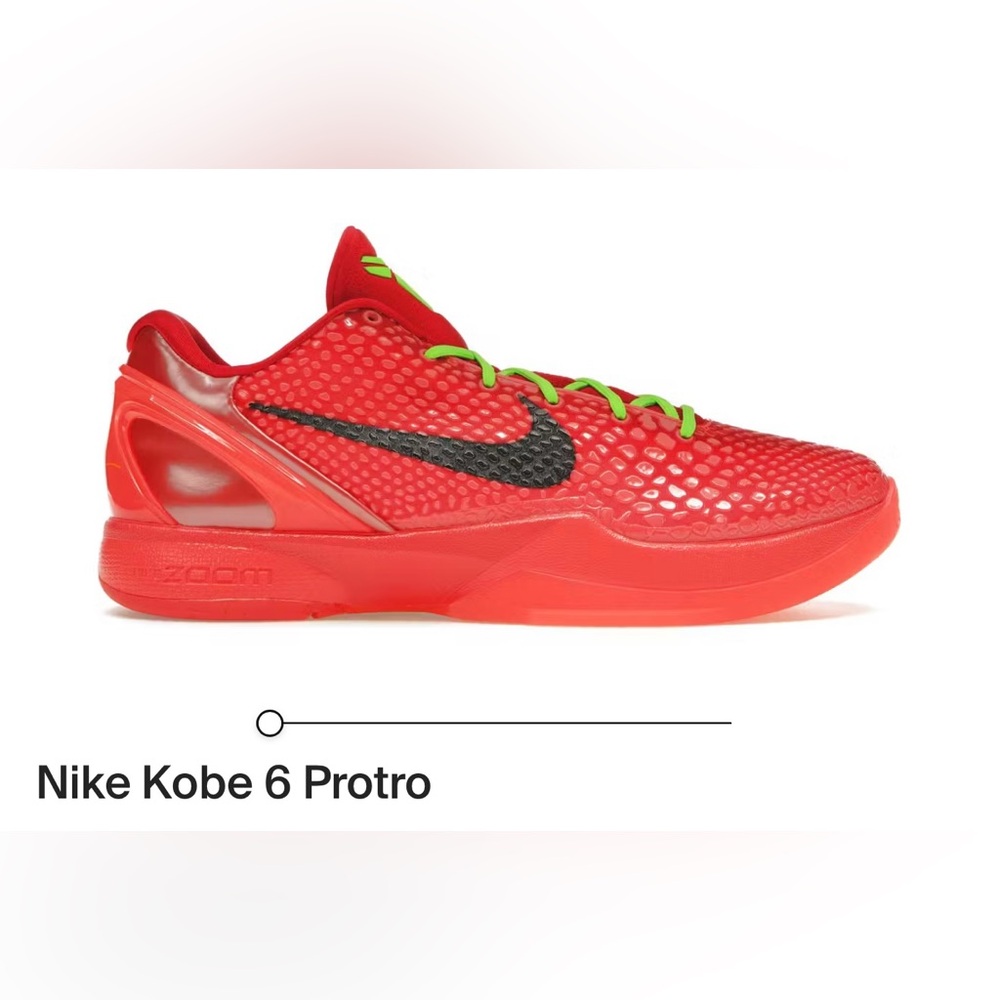 Nike Kobe 6 Protro Reverse Grinch sneakers NWT big kids size 5.5